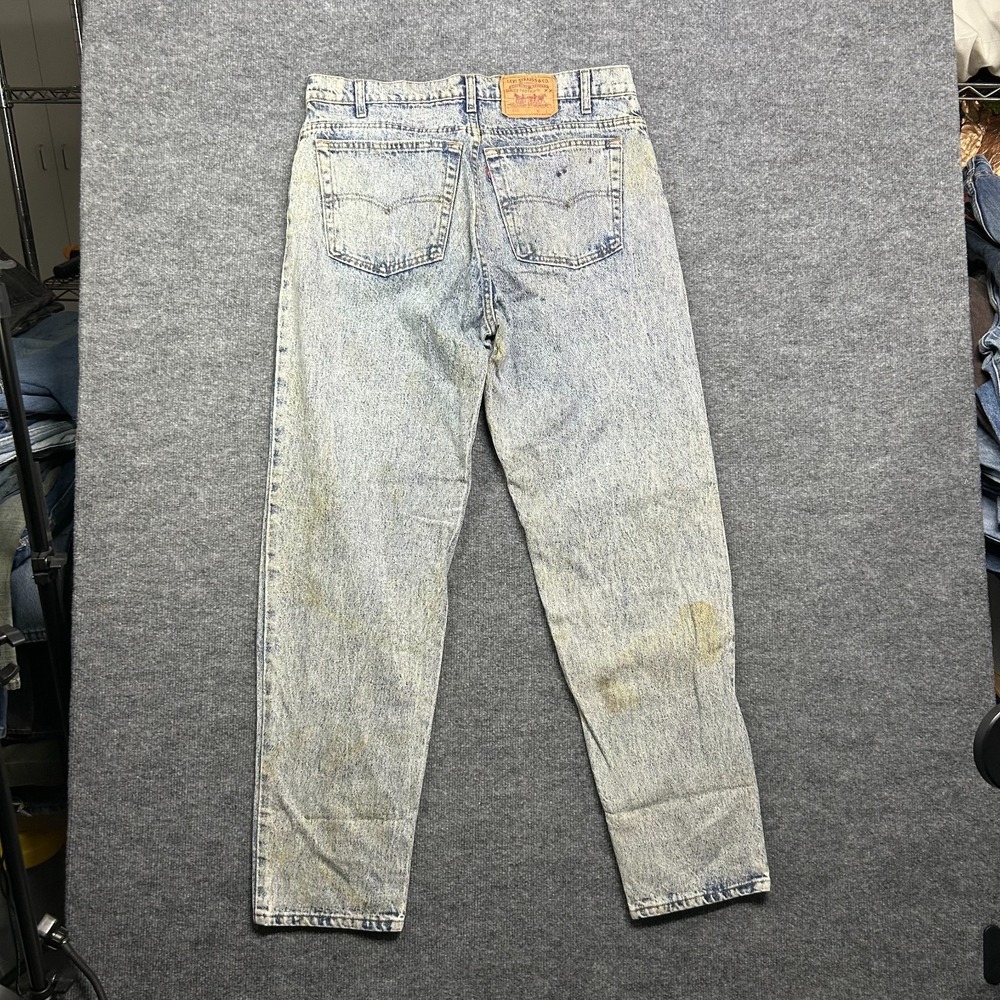 Levi's 550 Jeans Men's Blue Denim Straight Pockets Classic Zip Fly - 35X33 - Picture 2 of 14